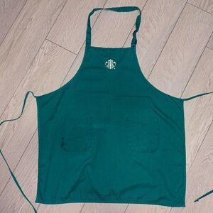 Starbucks Teal Apron with Iconic Emblem